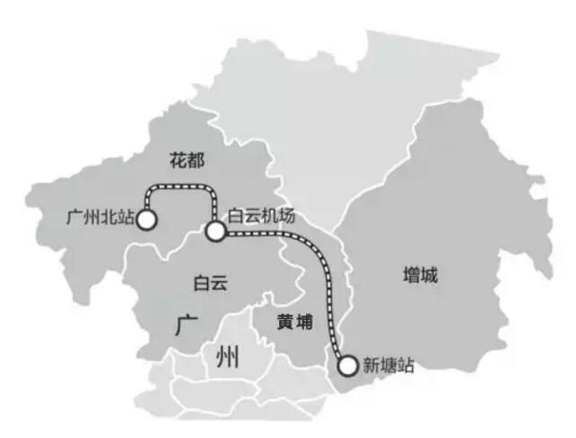 新白广城际铁路2020年建成通车 北站到机场只需7分钟三分钟一趟